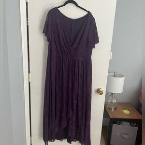 Ever pretty lace purple dress Womens size 18